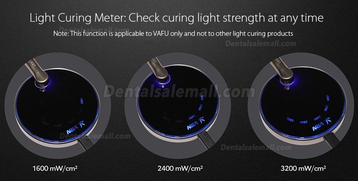 VRN VAFU Dental Wireless LED Curing Light Lamp 3200mW with Caries Detector & Light Curing Meter